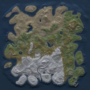 Thumbnail Rust Map: Procedural Map, Size: 4250, Seed: 214252722, 15 Monuments