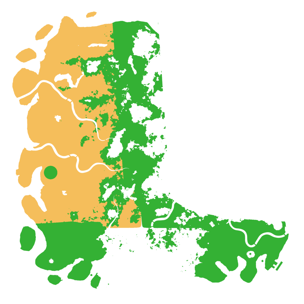 Biome Rust Map: Procedural Map, Size: 6000, Seed: 9342934