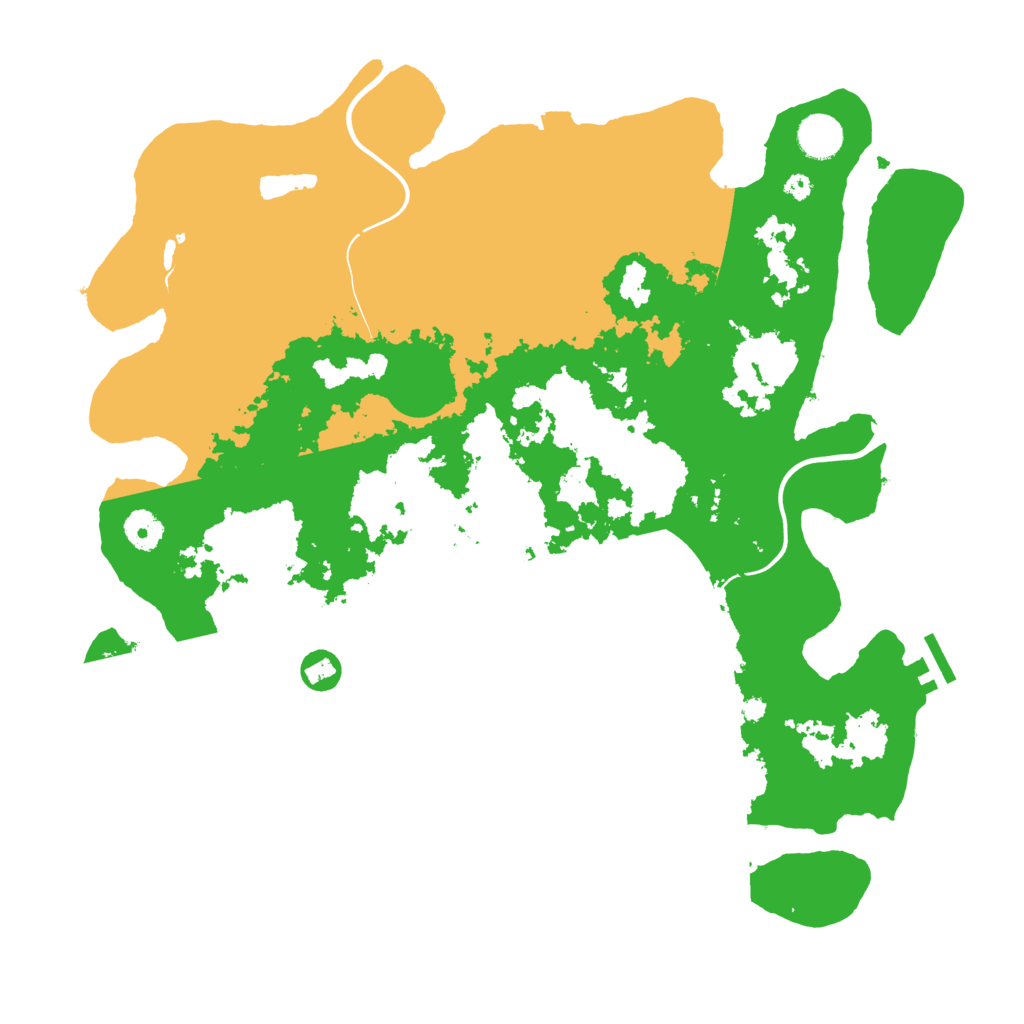 Biome Rust Map: Procedural Map, Size: 3970, Seed: 196352935