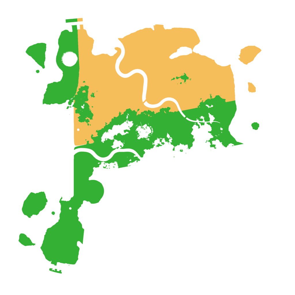 Biome Rust Map: Procedural Map, Size: 3500, Seed: 66154844