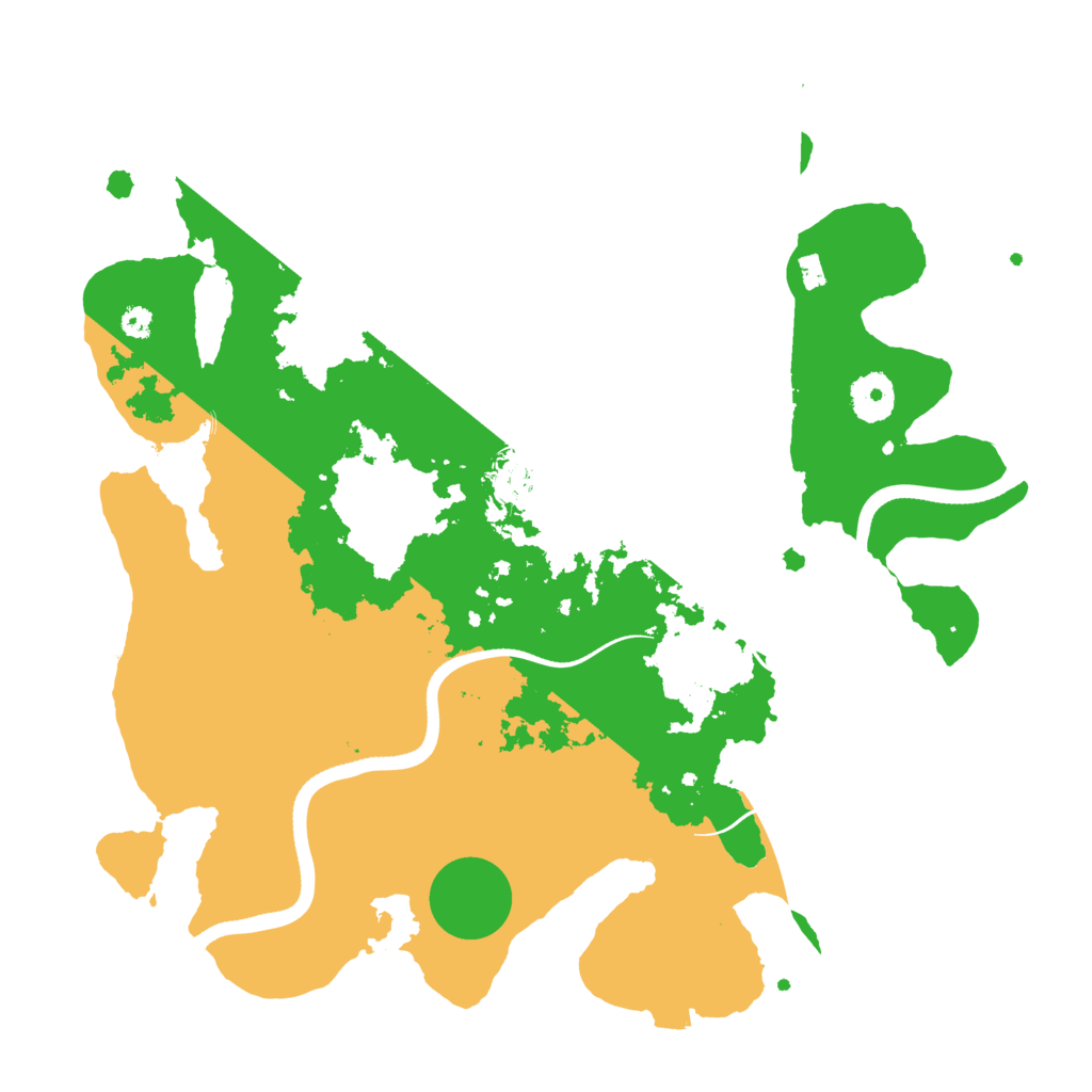 Biome Rust Map: Procedural Map, Size: 3500, Seed: 676767