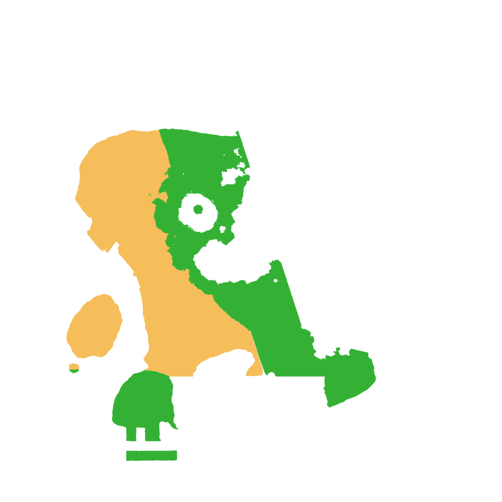 Biome Rust Map: Procedural Map, Size: 2000, Seed: 549762493