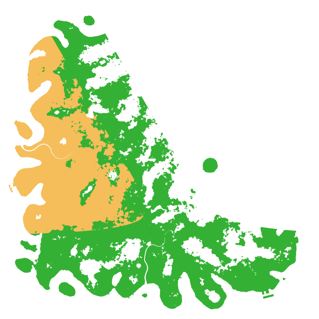 Biome Rust Map: Procedural Map, Size: 6000, Seed: 64397071