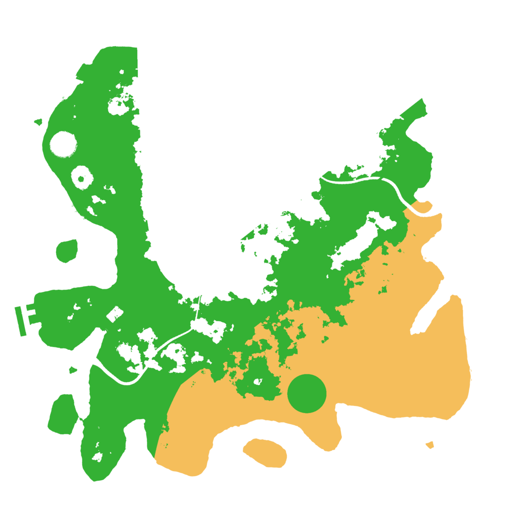 Biome Rust Map: Procedural Map, Size: 3500, Seed: 14841535