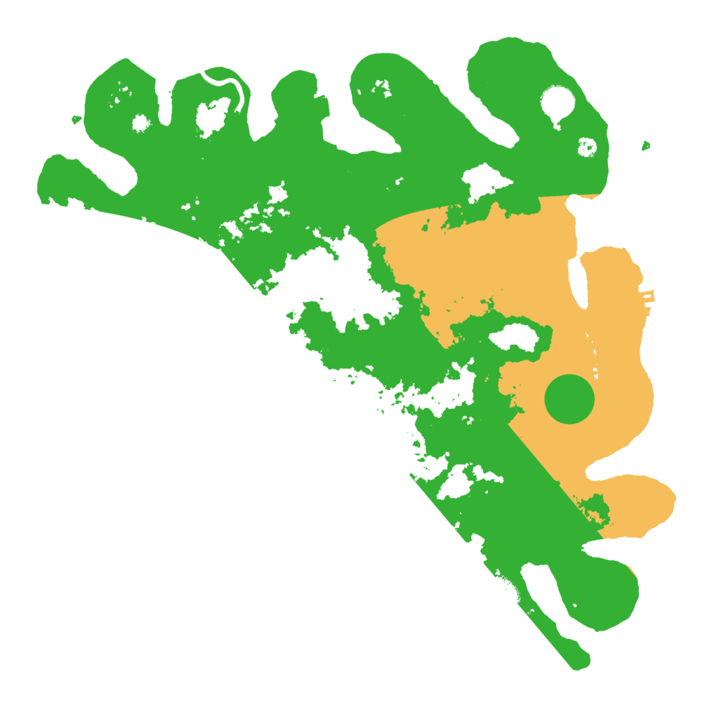 Biome Rust Map: Procedural Map, Size: 3800, Seed: 48561