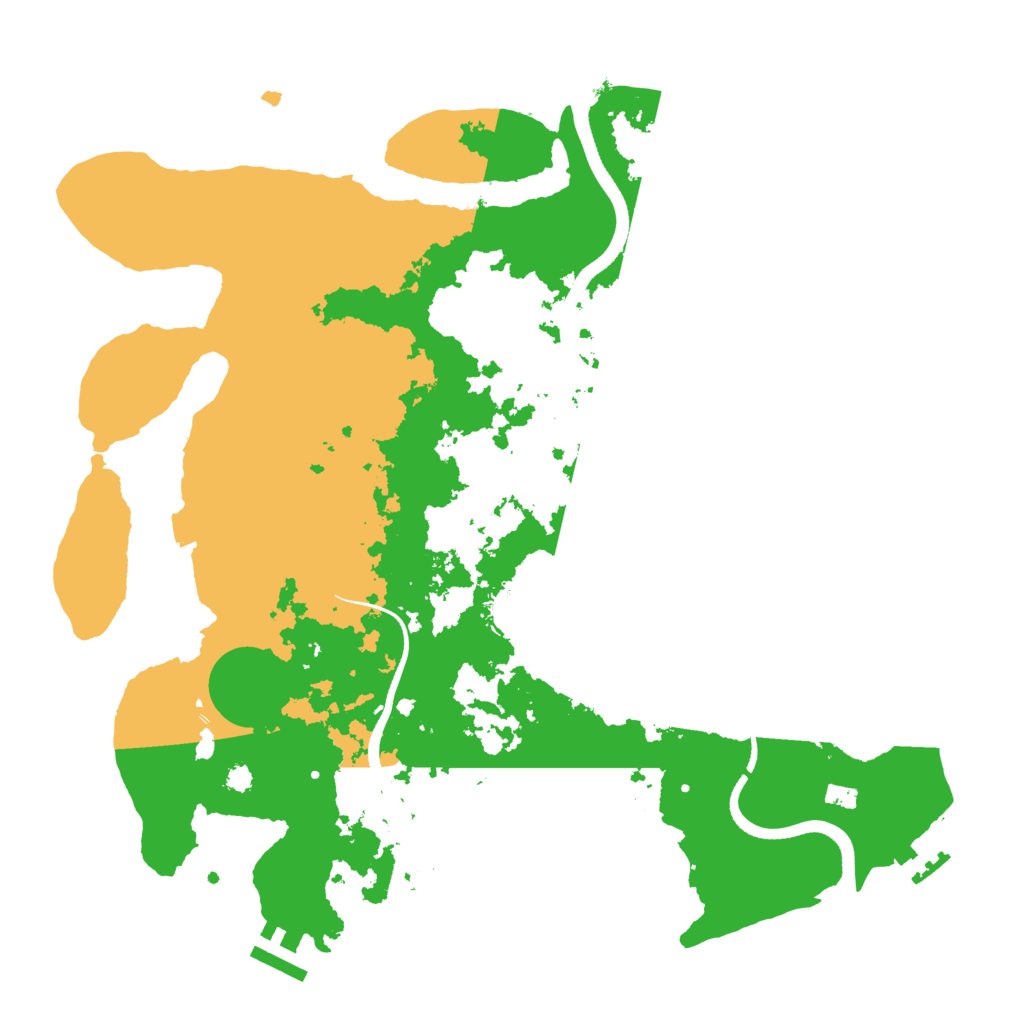 Biome Rust Map: Procedural Map, Size: 3500, Seed: 625346081