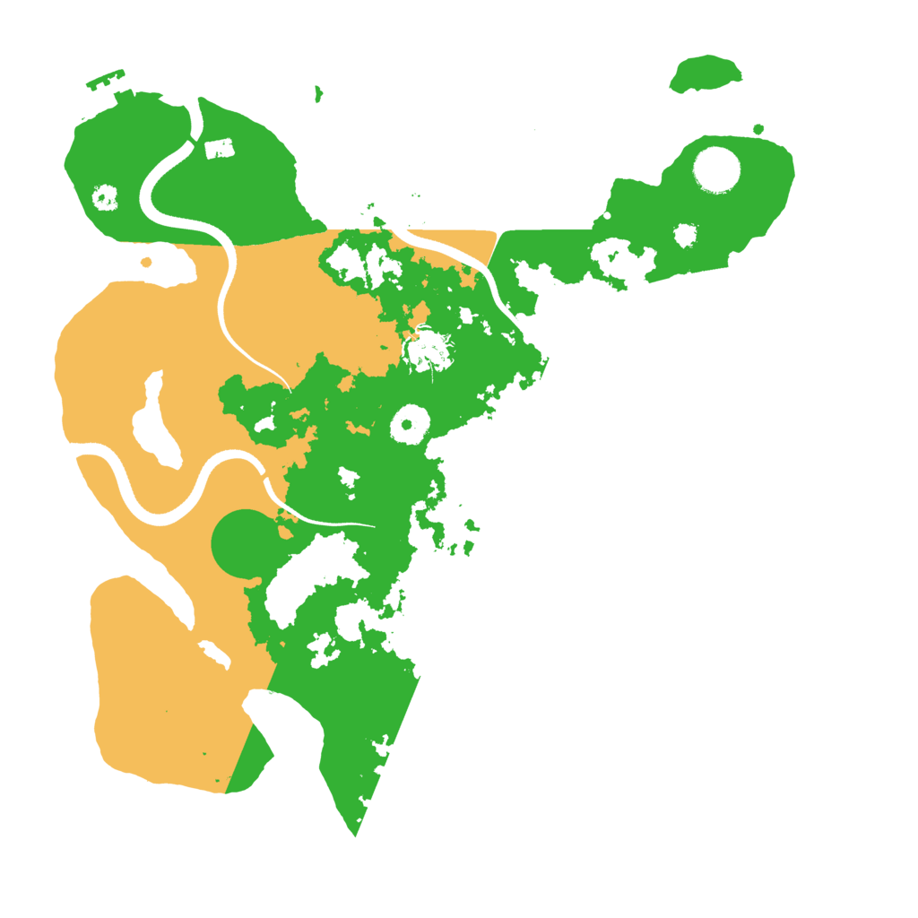 Biome Rust Map: Procedural Map, Size: 3500, Seed: 1199397845