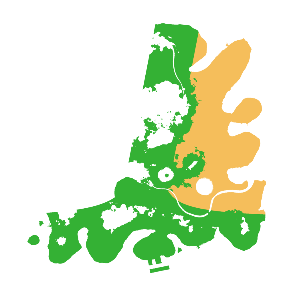 Biome Rust Map: Procedural Map, Size: 3000, Seed: 1078531818