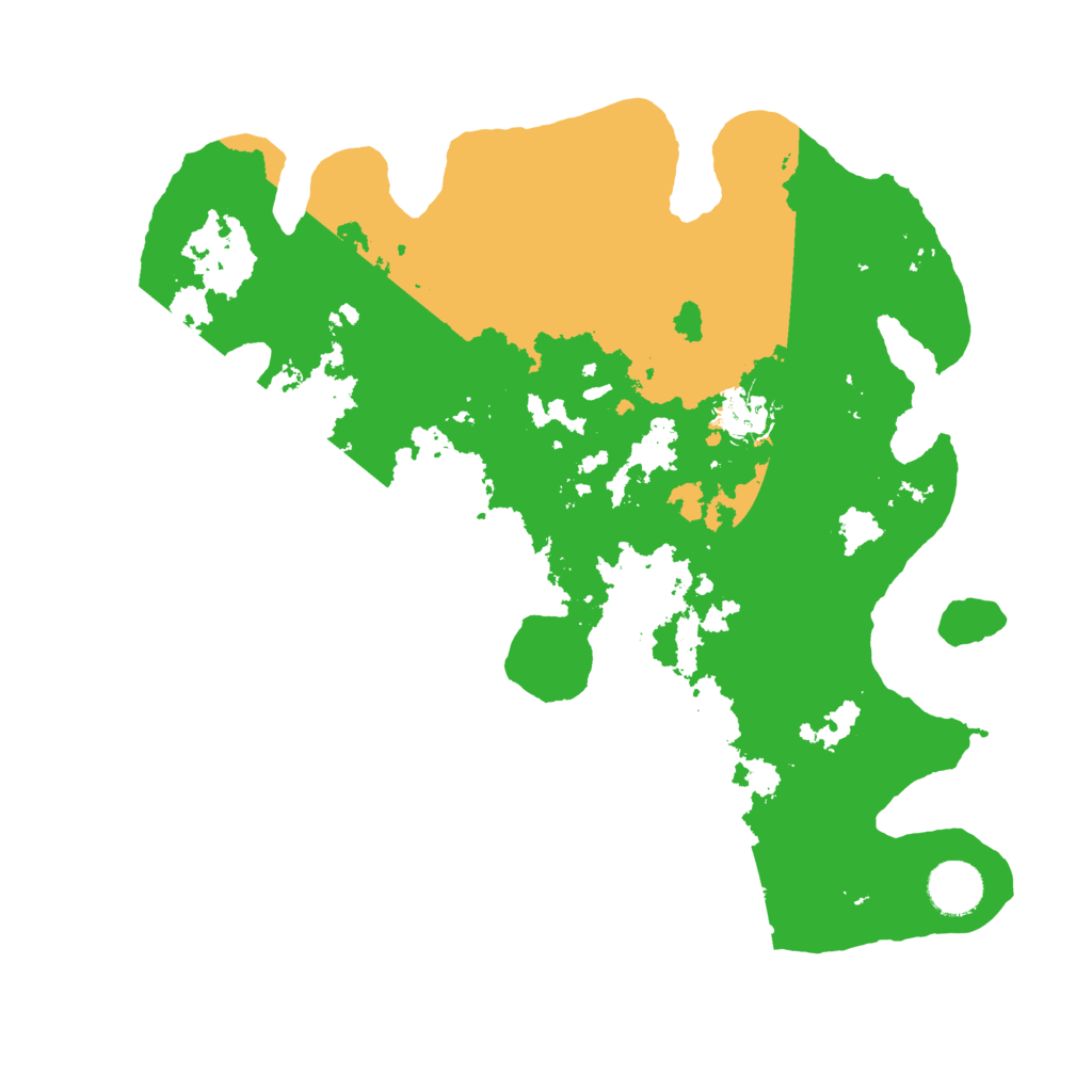 Biome Rust Map: Barren, Size: 3500, Seed: 1615549198