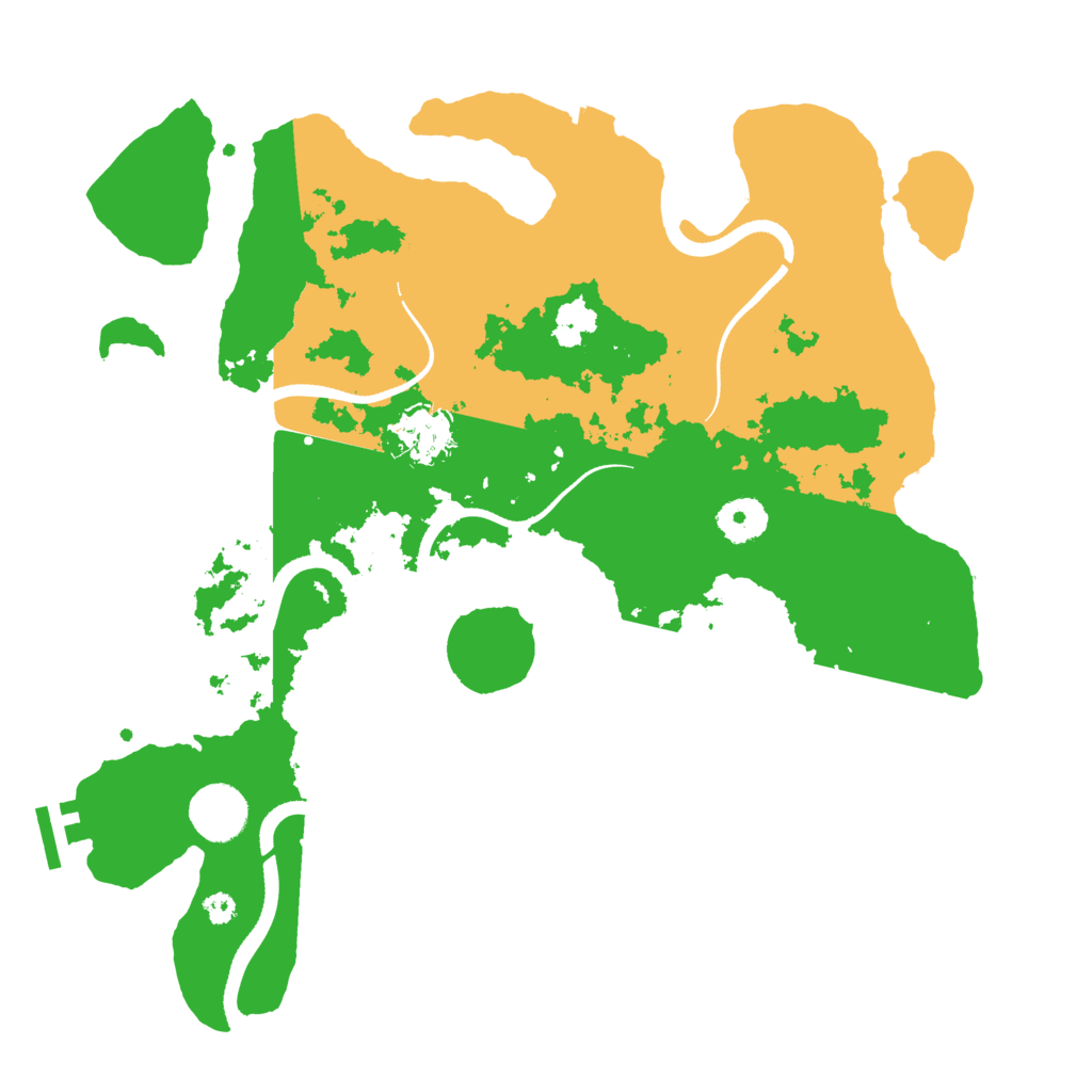 Biome Rust Map: Procedural Map, Size: 3500, Seed: 76640412