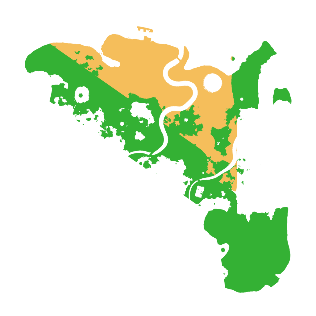 Biome Rust Map: Procedural Map, Size: 3000, Seed: 8458428