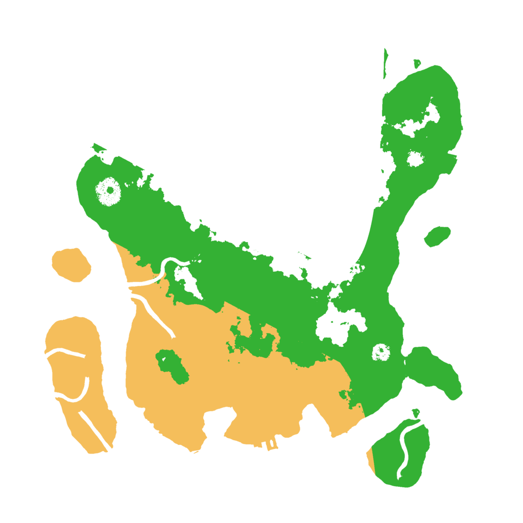 Biome Rust Map: Procedural Map, Size: 3000, Seed: 96498774