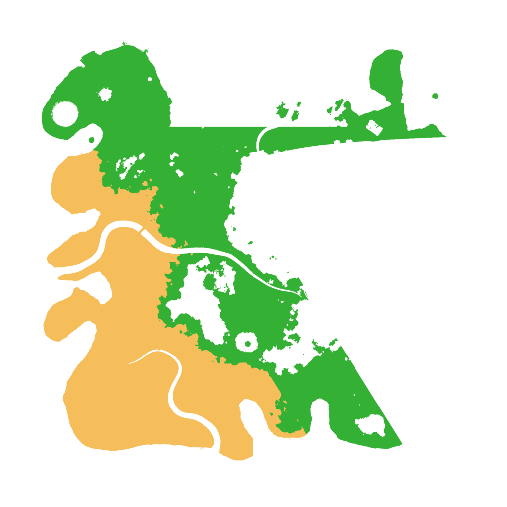 Biome Rust Map: Procedural Map, Size: 3500, Seed: 19735