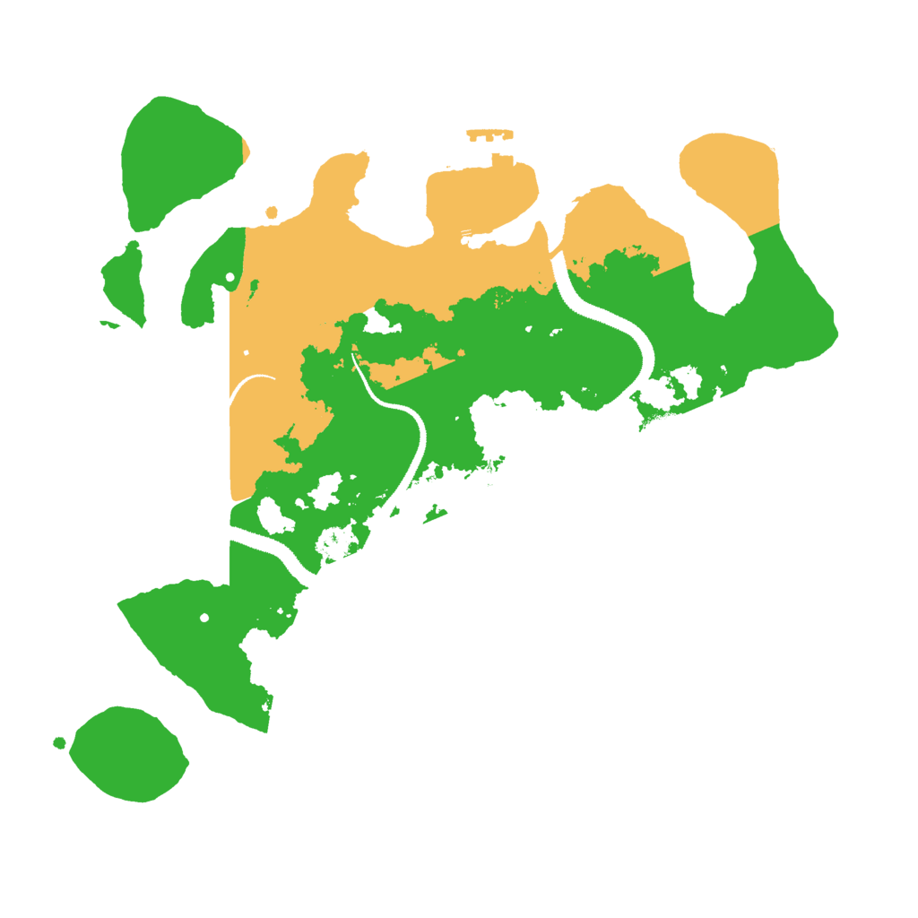 Biome Rust Map: Procedural Map, Size: 3000, Seed: 538320356