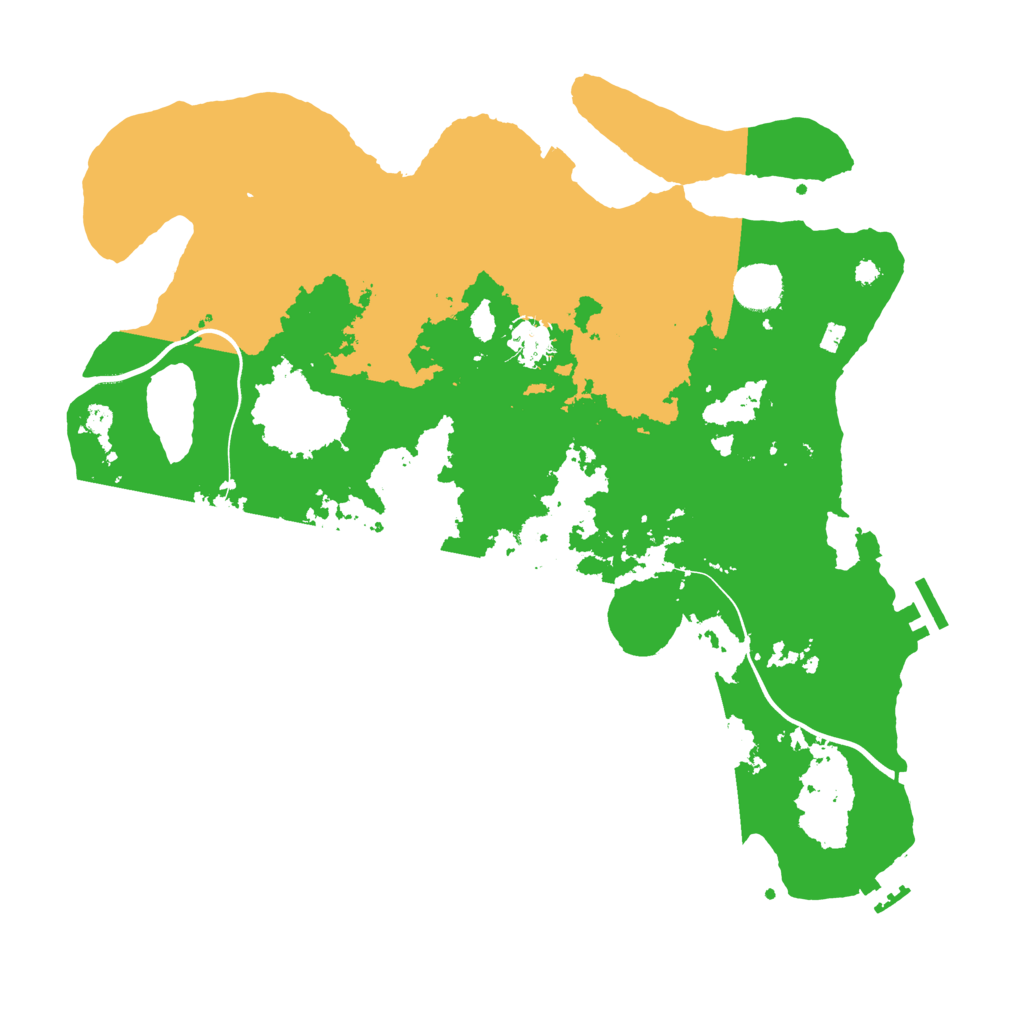 Biome Rust Map: Procedural Map, Size: 3850, Seed: 1948402