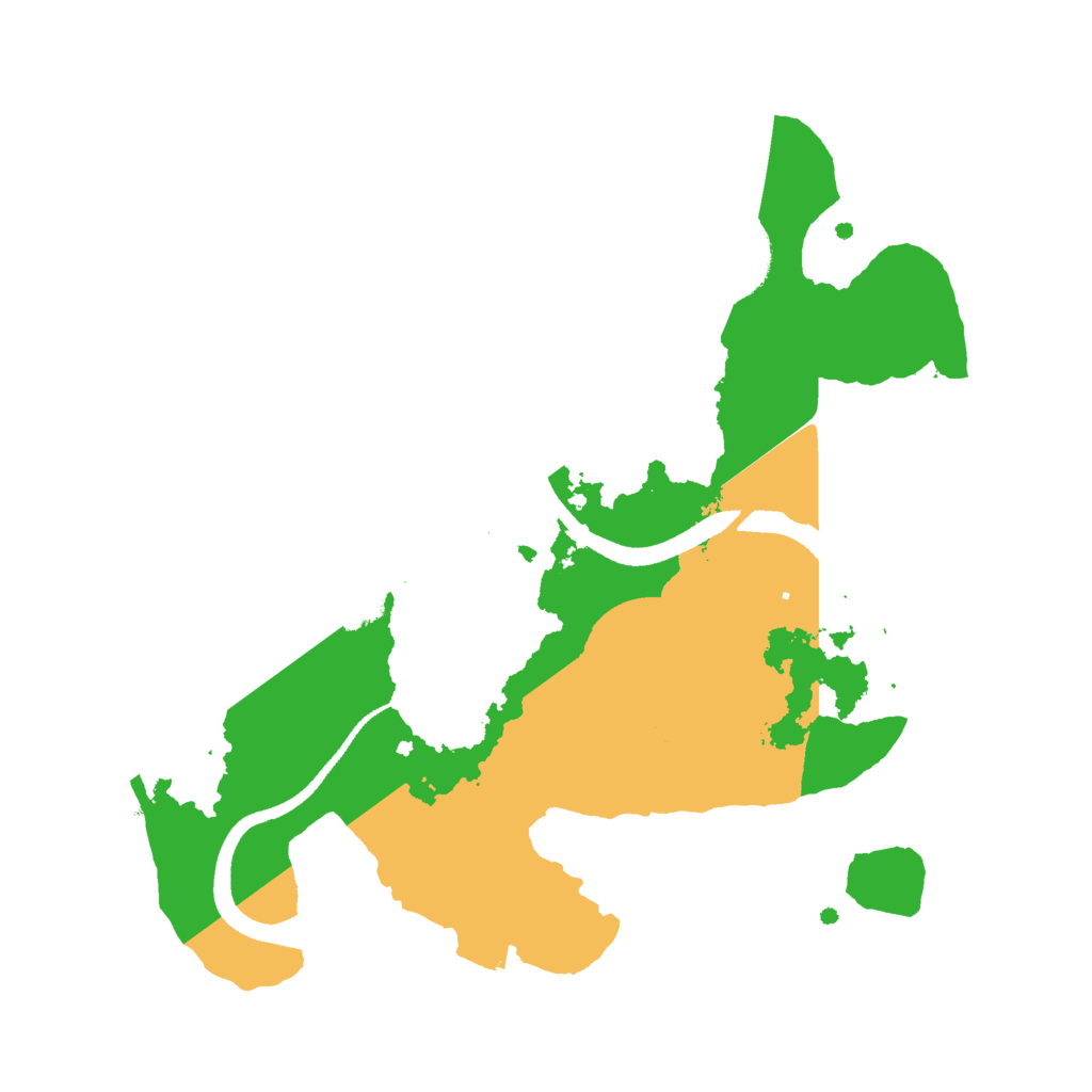 Biome Rust Map: Procedural Map, Size: 2500, Seed: 2073847395