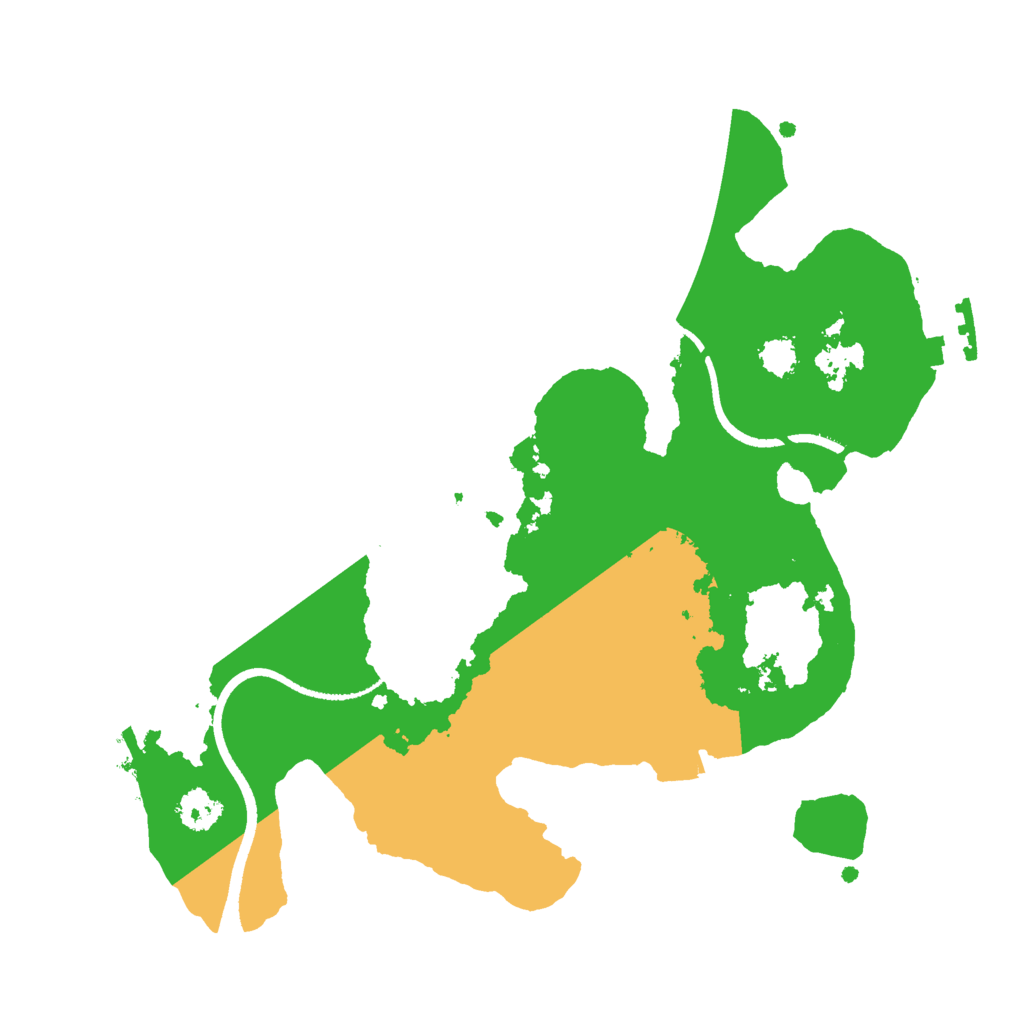 Biome Rust Map: Procedural Map, Size: 2500, Seed: 2073847395