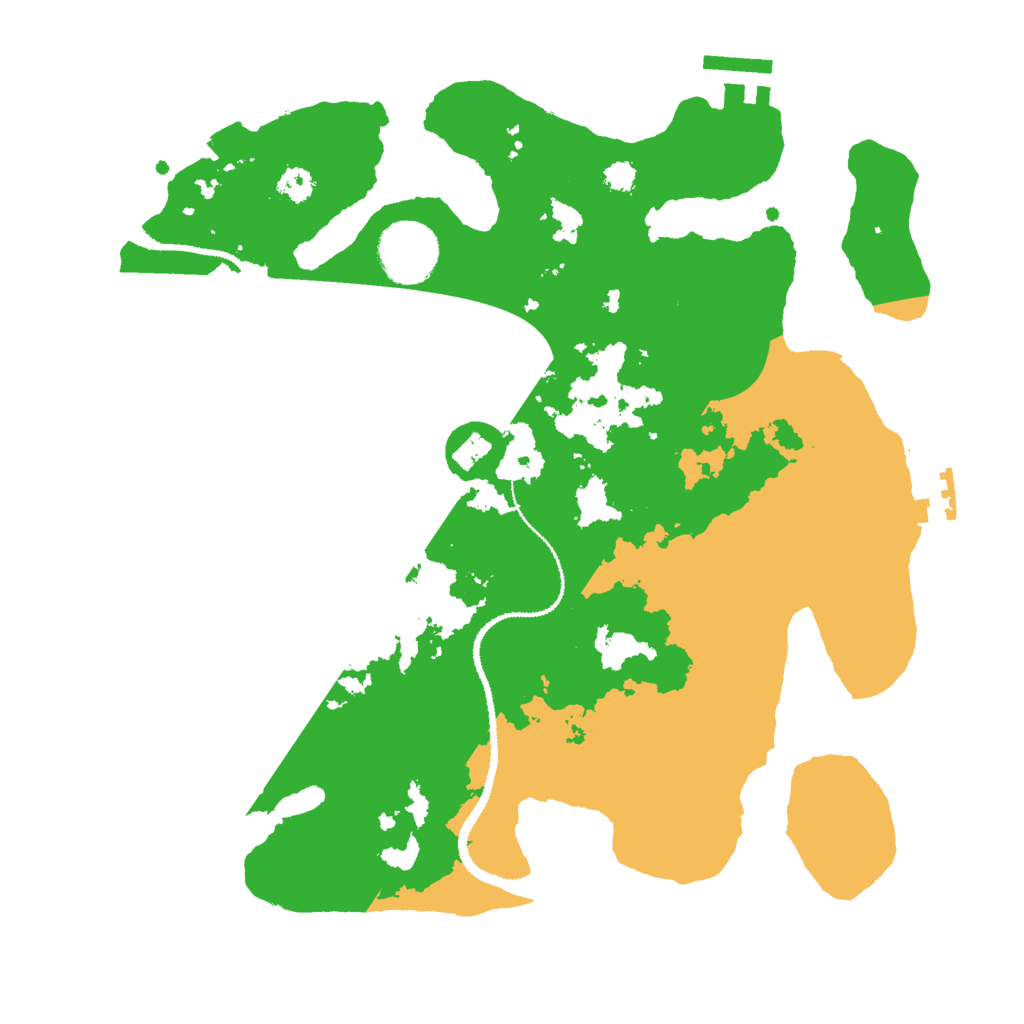 Biome Rust Map: Procedural Map, Size: 3000, Seed: 443710712