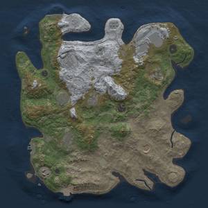 Thumbnail Rust Map: Procedural Map, Size: 3700, Seed: 103872073, 18 Monuments