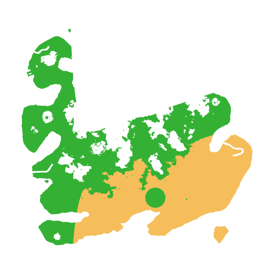 Biome Rust Map: Procedural Map, Size: 3500, Seed: 272404521