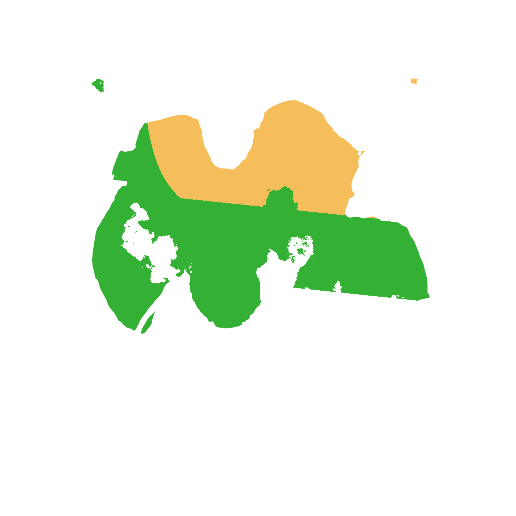 Biome Rust Map: Procedural Map, Size: 2000, Seed: 5422344