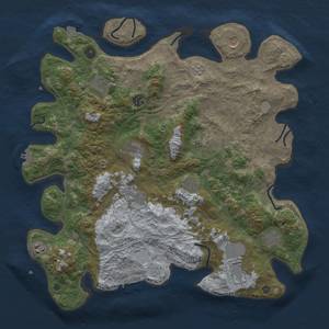 Thumbnail Rust Map: Procedural Map, Size: 4250, Seed: 352952114, 19 Monuments