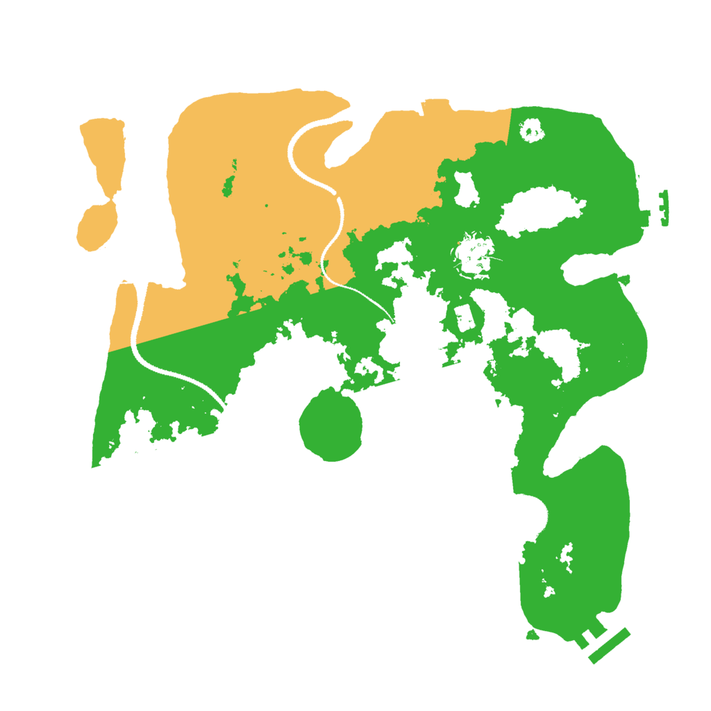 Biome Rust Map: Procedural Map, Size: 3000, Seed: 1201157037