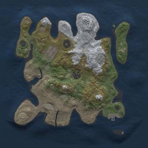 Thumbnail Rust Map: Procedural Map, Size: 2750, Seed: 55378008, 10 Monuments