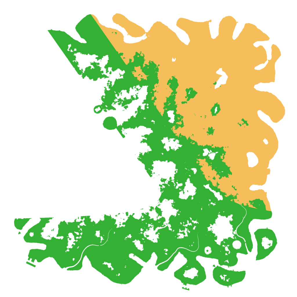 Biome Rust Map: Procedural Map, Size: 6000, Seed: 34562386