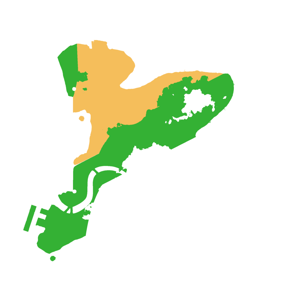 Biome Rust Map: Procedural Map, Size: 2200, Seed: 1276870912