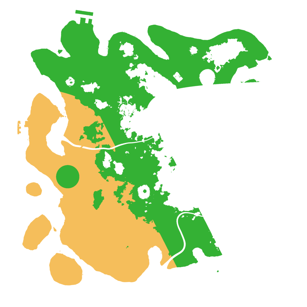 Biome Rust Map: Procedural Map, Size: 3500, Seed: 1330008461
