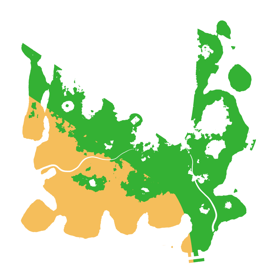 Biome Rust Map: Procedural Map, Size: 3500, Seed: 55378008