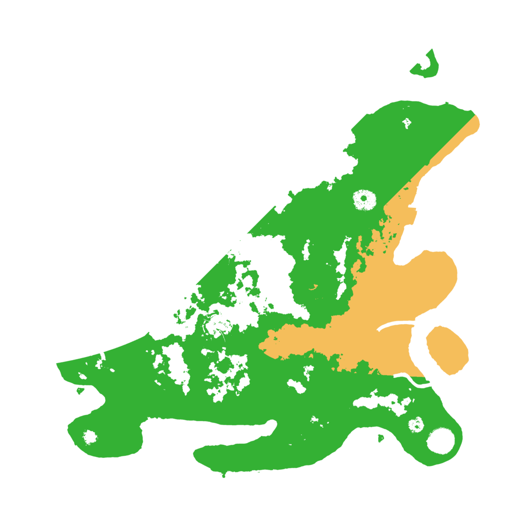Biome Rust Map: Procedural Map, Size: 3500, Seed: 961319950
