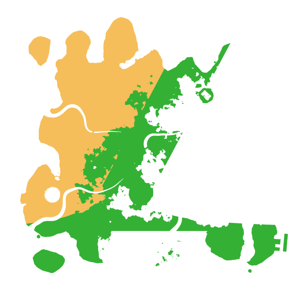 Biome Rust Map: Procedural Map, Size: 3500, Seed: 994966