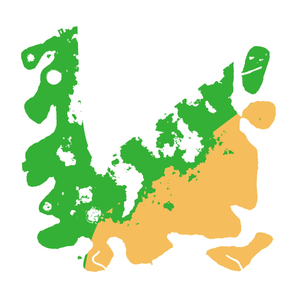 Biome Rust Map: Procedural Map, Size: 3500, Seed: 538289065