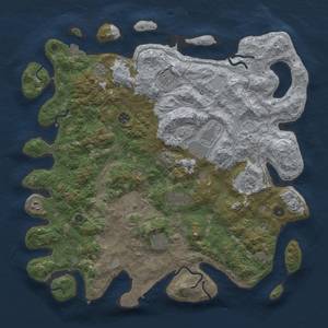 Thumbnail Rust Map: Procedural Map, Size: 4500, Seed: 2131238127, 16 Monuments