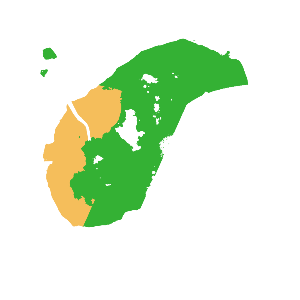 Biome Rust Map: Procedural Map, Size: 2000, Seed: 340134575
