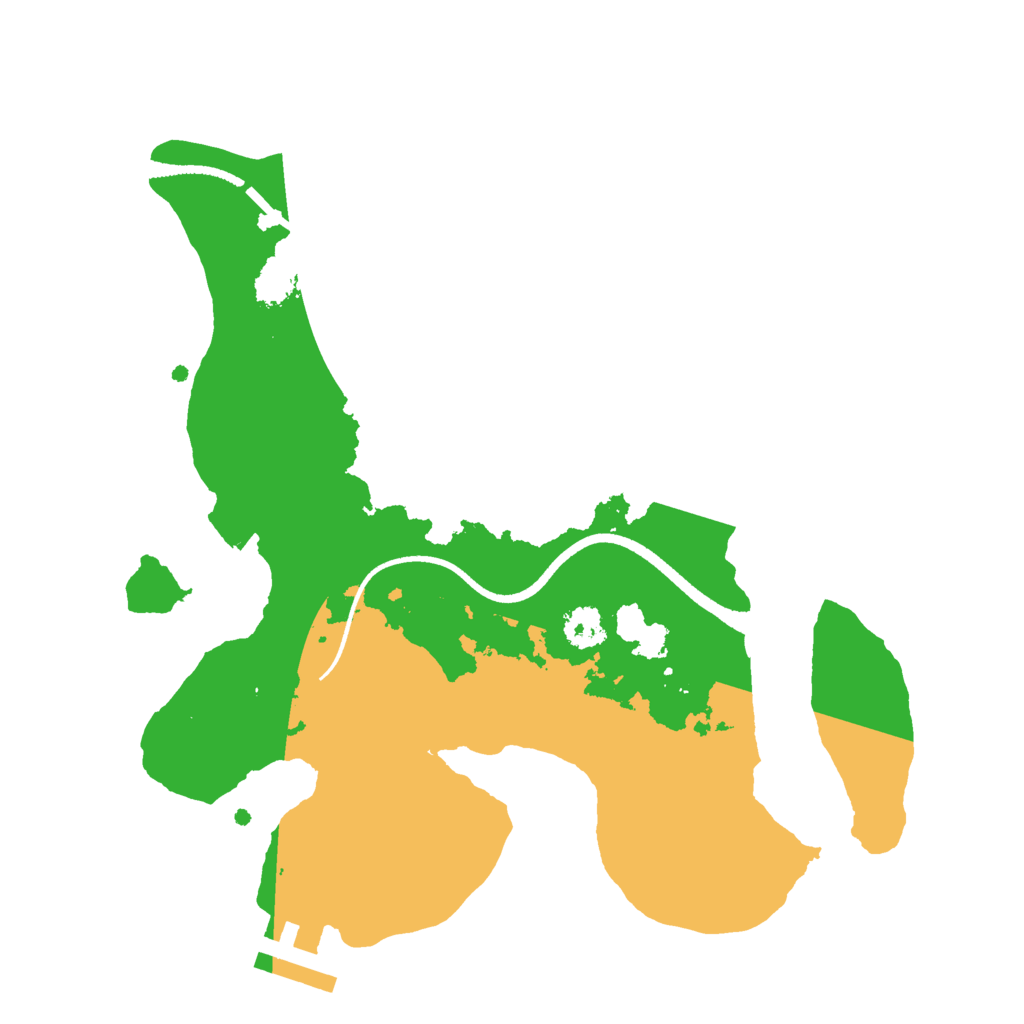 Biome Rust Map: Procedural Map, Size: 2500, Seed: 65689698