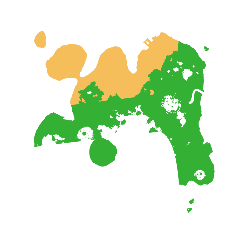 Biome Rust Map: Procedural Map, Size: 2500, Seed: 18281