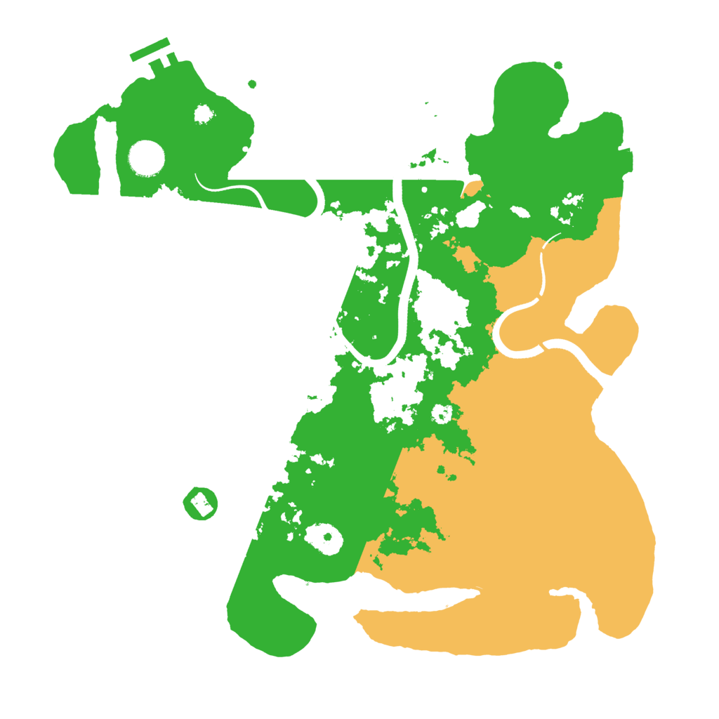 Biome Rust Map: Procedural Map, Size: 3500, Seed: 453549032
