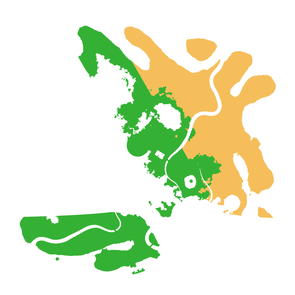 Biome Rust Map: Procedural Map, Size: 3500, Seed: 124616364