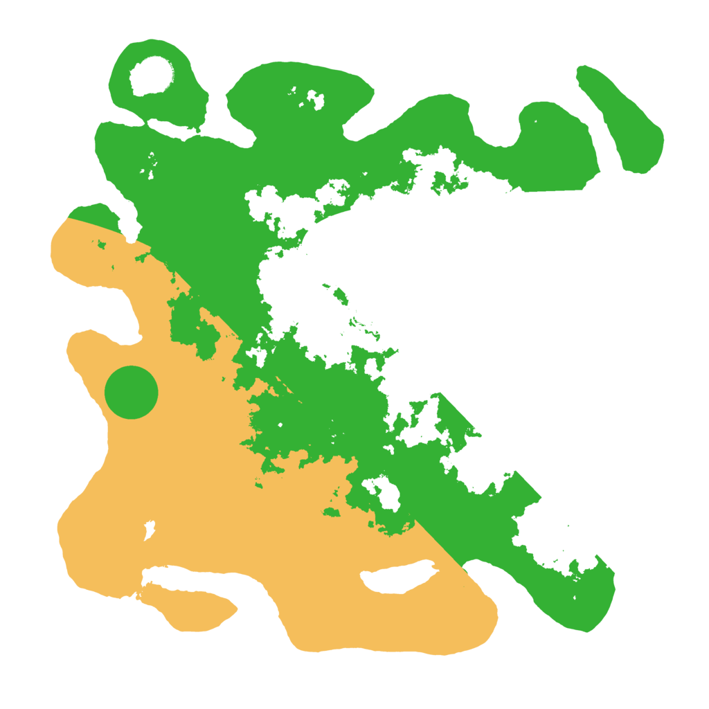 Biome Rust Map: Barren, Size: 3500, Seed: 1493328903