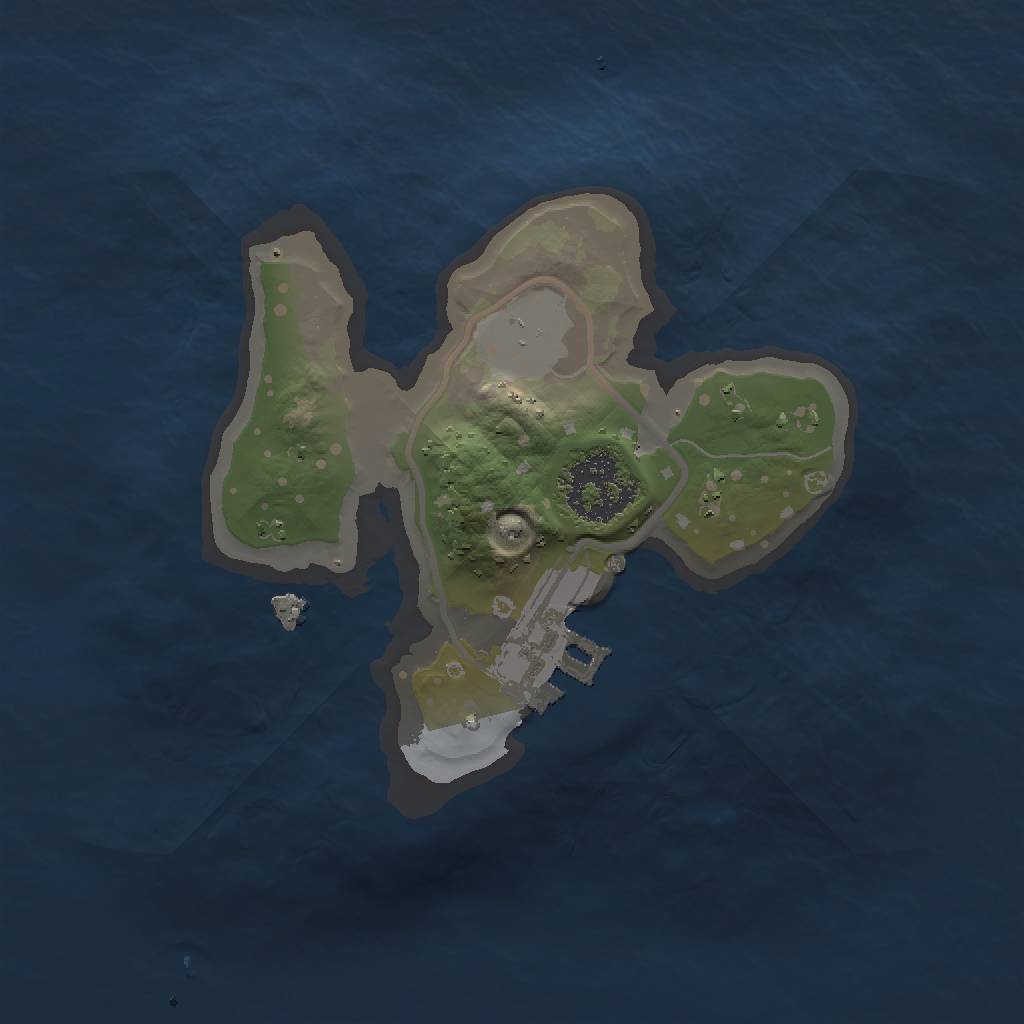 Rust Map: Procedural Map, Size: 1500, Seed: 23132, 4 Monuments