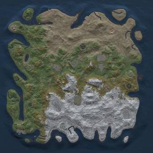 Thumbnail Rust Map: Procedural Map, Size: 4500, Seed: 1745098409, 19 Monuments