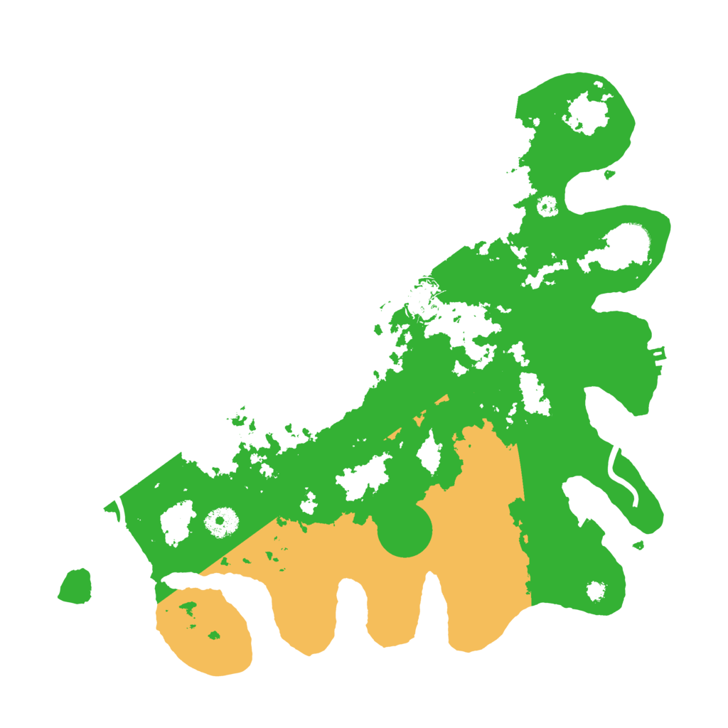 Biome Rust Map: Procedural Map, Size: 3500, Seed: 1232794741