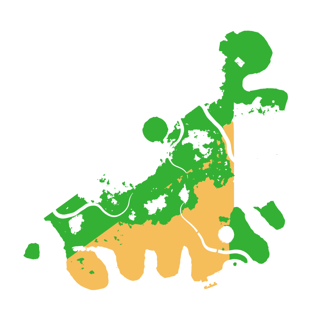 Biome Rust Map: Procedural Map, Size: 3500, Seed: 1232794741