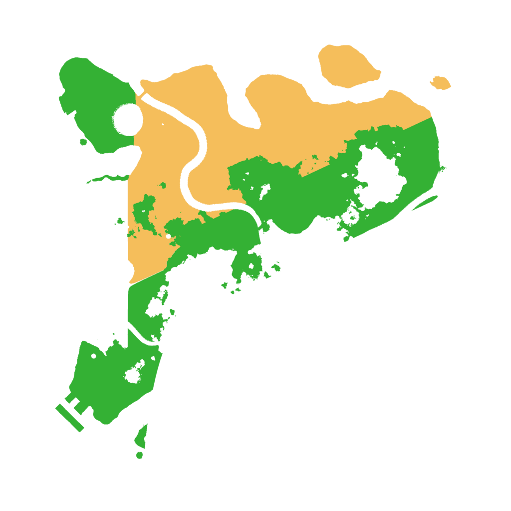 Biome Rust Map: Procedural Map, Size: 3000, Seed: 108772697