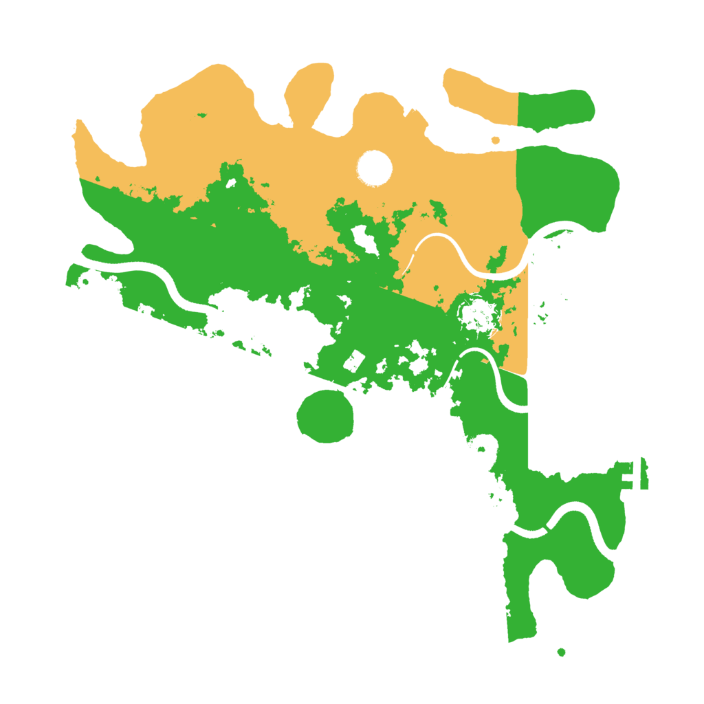Biome Rust Map: Procedural Map, Size: 3500, Seed: 967040352