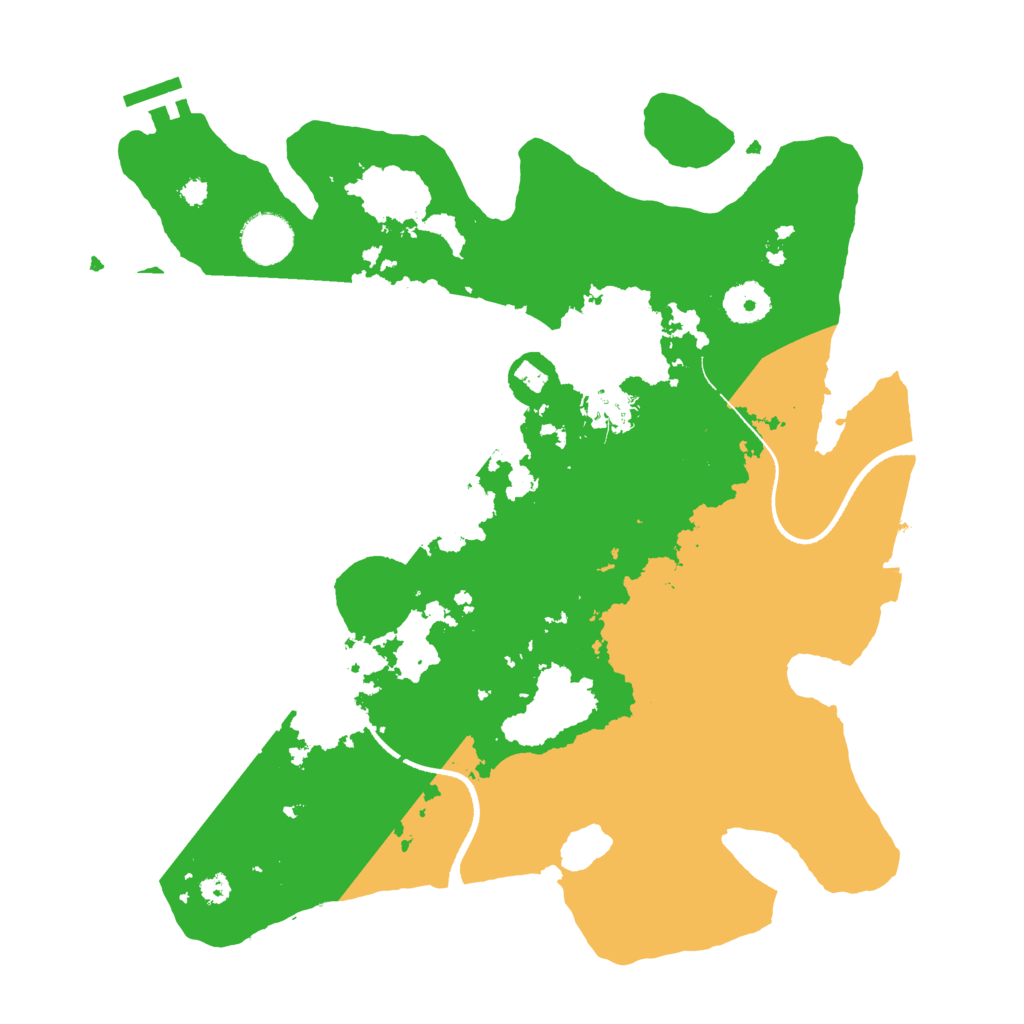 Biome Rust Map: Procedural Map, Size: 3500, Seed: 31594974
