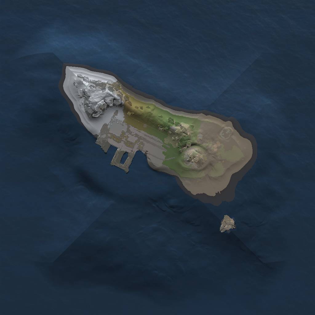 Rust Map: Procedural Map, Size: 1000, Seed: 1214832447, 4 Monuments